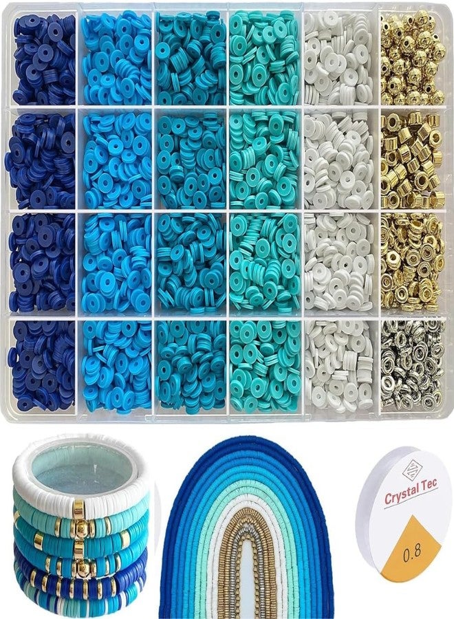 SPRADE Unicorn Bracelet Making Kit for Girls, Jewellery Making Kit for Kids DIY Clay Bead Set Making, Toys for Girls Age 6-12 Years Old Multicolor (Blue) - Image 1